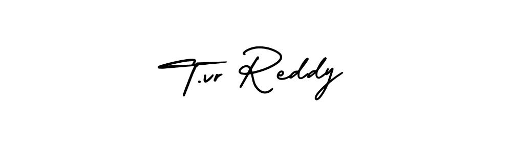 How to Draw T.vr Reddy signature style? AmerikaSignatureDemo-Regular is a latest design signature styles for name T.vr Reddy. T.vr Reddy signature style 3 images and pictures png