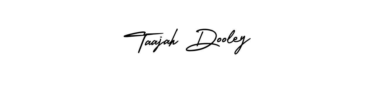 The best way (AmerikaSignatureDemo-Regular) to make a short signature is to pick only two or three words in your name. The name Taajah Dooley include a total of six letters. For converting this name. Taajah Dooley signature style 3 images and pictures png