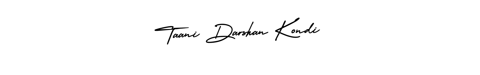 Similarly AmerikaSignatureDemo-Regular is the best handwritten signature design. Signature creator online .You can use it as an online autograph creator for name Taani Darshan Kondi. Taani Darshan Kondi signature style 3 images and pictures png