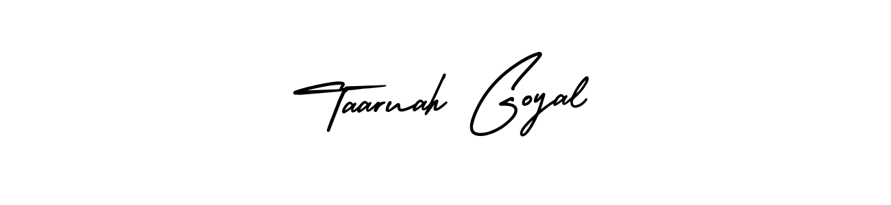 Use a signature maker to create a handwritten signature online. With this signature software, you can design (AmerikaSignatureDemo-Regular) your own signature for name Taaruah Goyal. Taaruah Goyal signature style 3 images and pictures png