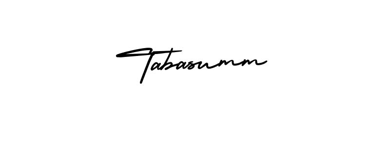 Also we have Tabasumm name is the best signature style. Create professional handwritten signature collection using AmerikaSignatureDemo-Regular autograph style. Tabasumm signature style 3 images and pictures png