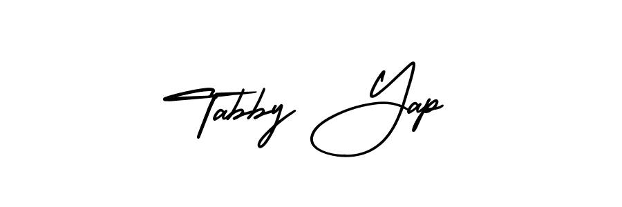 Tabby Yap stylish signature style. Best Handwritten Sign (AmerikaSignatureDemo-Regular) for my name. Handwritten Signature Collection Ideas for my name Tabby Yap. Tabby Yap signature style 3 images and pictures png