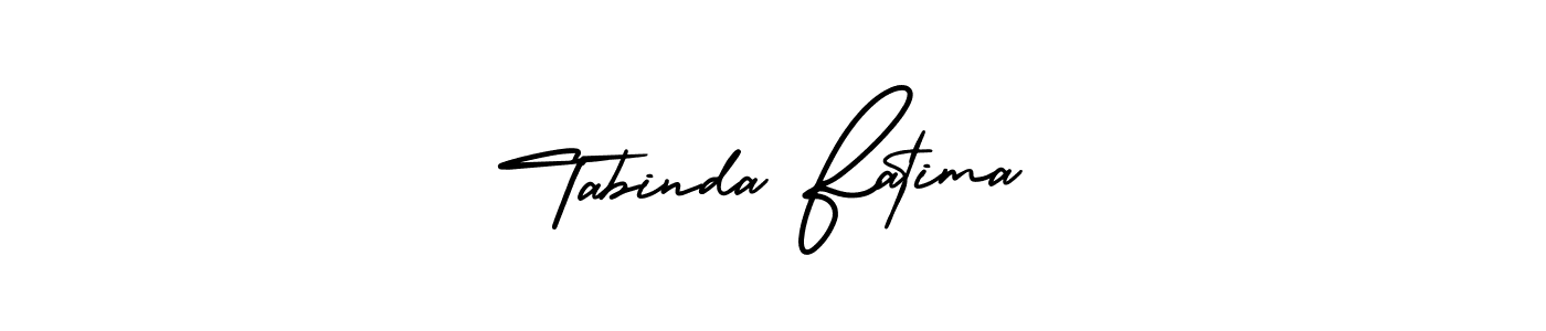 Make a short Tabinda Fatima signature style. Manage your documents anywhere anytime using AmerikaSignatureDemo-Regular. Create and add eSignatures, submit forms, share and send files easily. Tabinda Fatima signature style 3 images and pictures png