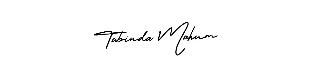 How to make Tabinda Mahum signature? AmerikaSignatureDemo-Regular is a professional autograph style. Create handwritten signature for Tabinda Mahum name. Tabinda Mahum signature style 3 images and pictures png