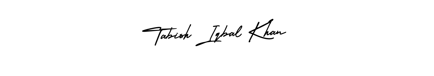 This is the best signature style for the Tabish Iqbal Khan name. Also you like these signature font (AmerikaSignatureDemo-Regular). Mix name signature. Tabish Iqbal Khan signature style 3 images and pictures png