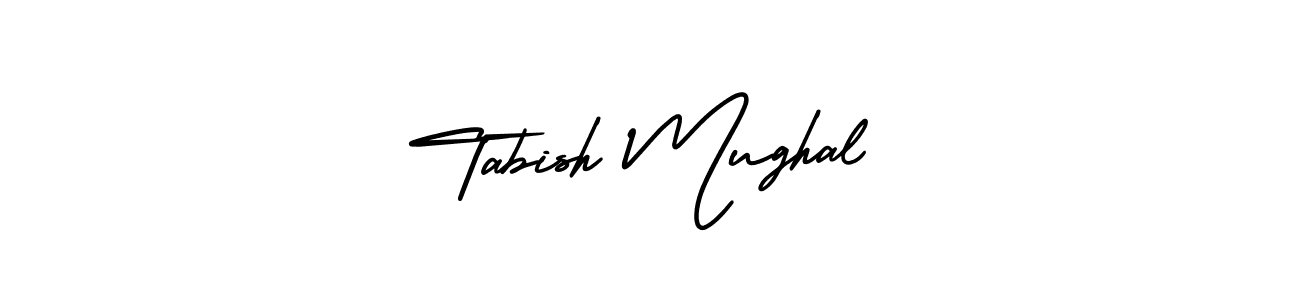 Make a beautiful signature design for name Tabish Mughal. With this signature (AmerikaSignatureDemo-Regular) style, you can create a handwritten signature for free. Tabish Mughal signature style 3 images and pictures png
