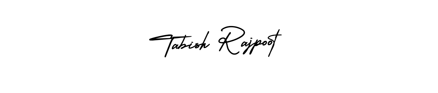 How to make Tabish Rajpoot name signature. Use AmerikaSignatureDemo-Regular style for creating short signs online. This is the latest handwritten sign. Tabish Rajpoot signature style 3 images and pictures png