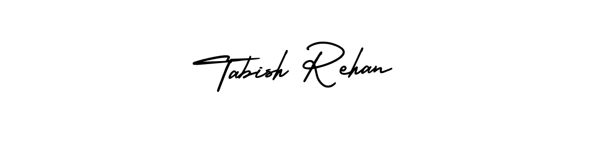 Tabish Rehan stylish signature style. Best Handwritten Sign (AmerikaSignatureDemo-Regular) for my name. Handwritten Signature Collection Ideas for my name Tabish Rehan. Tabish Rehan signature style 3 images and pictures png