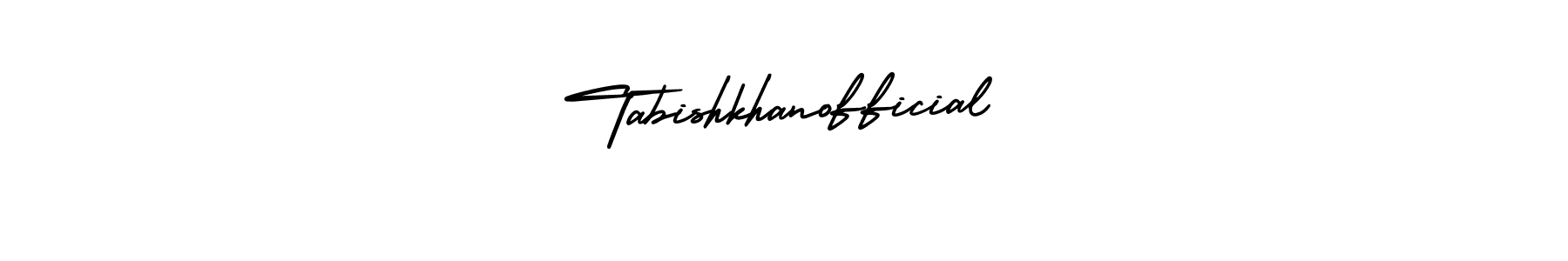 Make a beautiful signature design for name Tabishkhanofficial. With this signature (AmerikaSignatureDemo-Regular) style, you can create a handwritten signature for free. Tabishkhanofficial signature style 3 images and pictures png