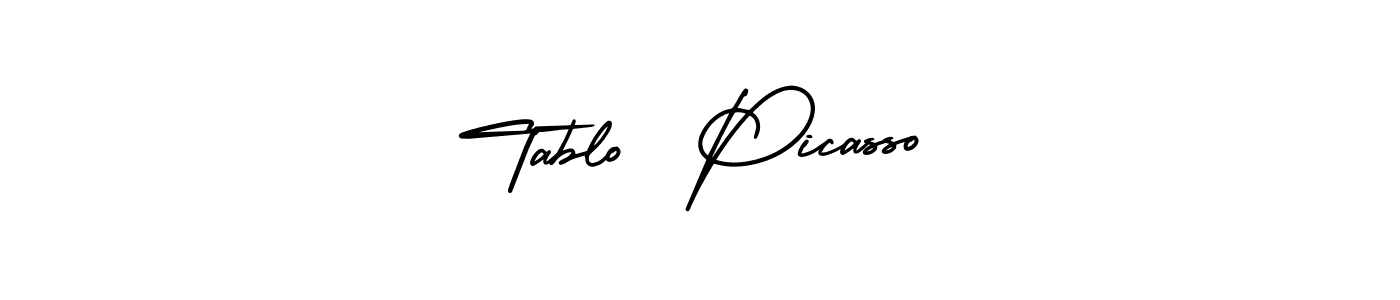 Use a signature maker to create a handwritten signature online. With this signature software, you can design (AmerikaSignatureDemo-Regular) your own signature for name Tablo  Picasso. Tablo  Picasso signature style 3 images and pictures png