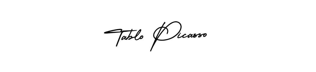 How to make Tablo Picasso name signature. Use AmerikaSignatureDemo-Regular style for creating short signs online. This is the latest handwritten sign. Tablo Picasso signature style 3 images and pictures png