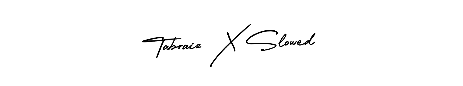 Similarly AmerikaSignatureDemo-Regular is the best handwritten signature design. Signature creator online .You can use it as an online autograph creator for name Tabraiz X Slowed. Tabraiz X Slowed signature style 3 images and pictures png