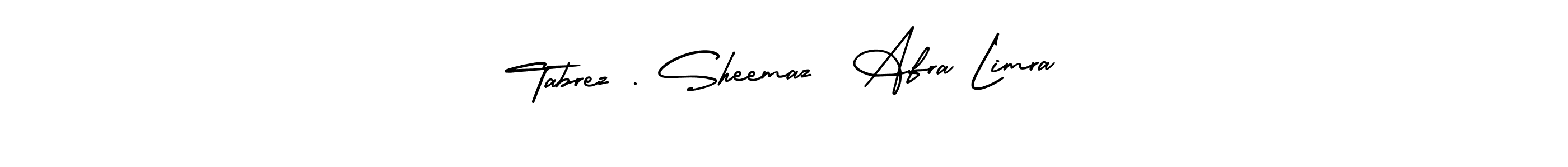 How to make Tabrez . Sheemaz  Afra Limra signature? AmerikaSignatureDemo-Regular is a professional autograph style. Create handwritten signature for Tabrez . Sheemaz  Afra Limra name. Tabrez . Sheemaz  Afra Limra signature style 3 images and pictures png
