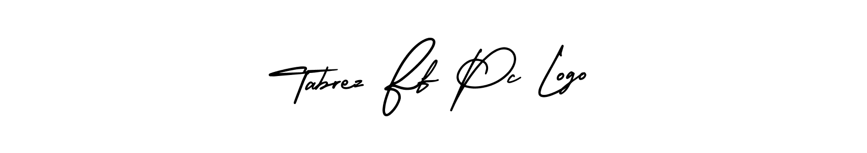 You should practise on your own different ways (AmerikaSignatureDemo-Regular) to write your name (Tabrez Ff Pc Logo) in signature. don't let someone else do it for you. Tabrez Ff Pc Logo signature style 3 images and pictures png