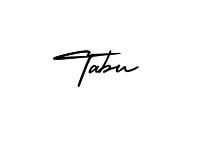 How to make Tabu name signature. Use AmerikaSignatureDemo-Regular style for creating short signs online. This is the latest handwritten sign. Tabu signature style 3 images and pictures png