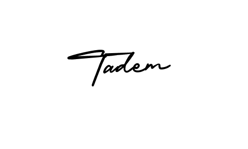 How to Draw Tadem signature style? AmerikaSignatureDemo-Regular is a latest design signature styles for name Tadem. Tadem signature style 3 images and pictures png