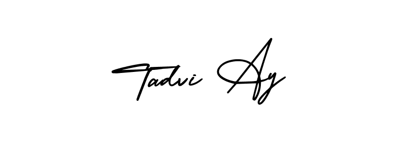 Similarly AmerikaSignatureDemo-Regular is the best handwritten signature design. Signature creator online .You can use it as an online autograph creator for name Tadvi Ay. Tadvi Ay signature style 3 images and pictures png