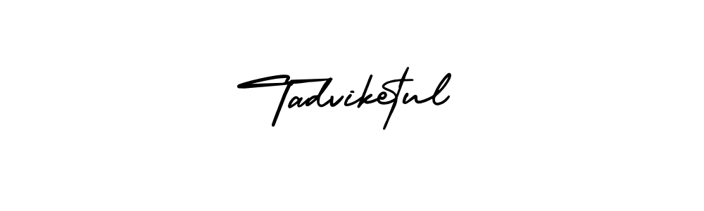 How to make Tadviketul signature? AmerikaSignatureDemo-Regular is a professional autograph style. Create handwritten signature for Tadviketul name. Tadviketul signature style 3 images and pictures png