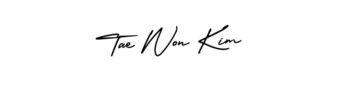 AmerikaSignatureDemo-Regular is a professional signature style that is perfect for those who want to add a touch of class to their signature. It is also a great choice for those who want to make their signature more unique. Get Tae Won Kim name to fancy signature for free. Tae Won Kim signature style 3 images and pictures png