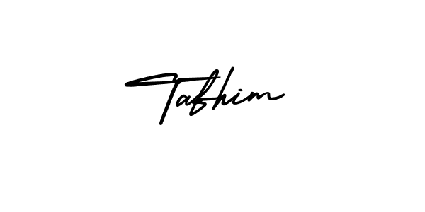 Create a beautiful signature design for name Tafhim. With this signature (AmerikaSignatureDemo-Regular) fonts, you can make a handwritten signature for free. Tafhim signature style 3 images and pictures png