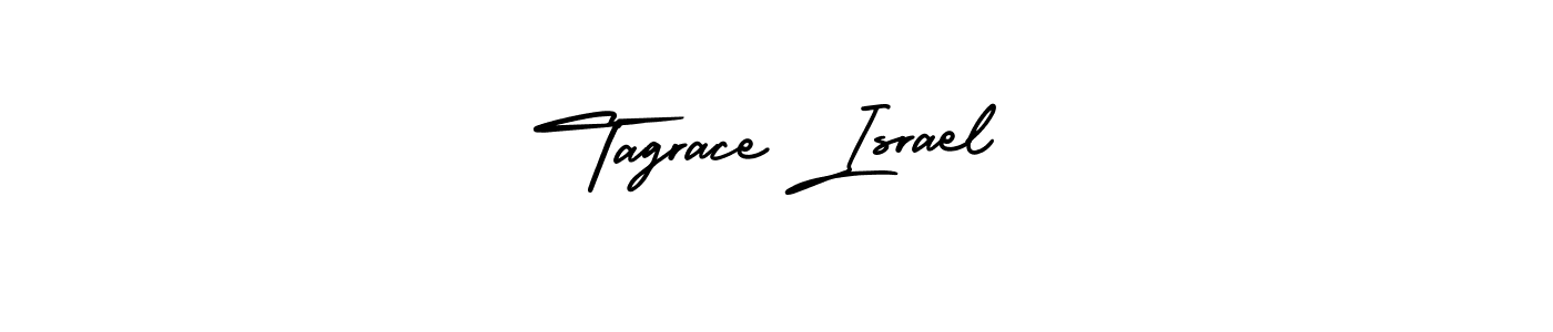 Make a beautiful signature design for name Tagrace Israel. With this signature (AmerikaSignatureDemo-Regular) style, you can create a handwritten signature for free. Tagrace Israel signature style 3 images and pictures png