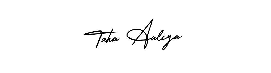 How to make Taha Aaliya signature? AmerikaSignatureDemo-Regular is a professional autograph style. Create handwritten signature for Taha Aaliya name. Taha Aaliya signature style 3 images and pictures png