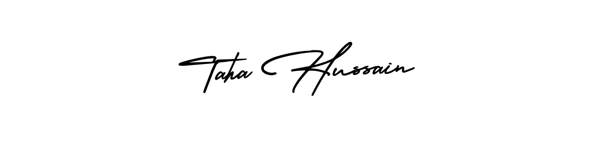 Similarly AmerikaSignatureDemo-Regular is the best handwritten signature design. Signature creator online .You can use it as an online autograph creator for name Taha Hussain. Taha Hussain signature style 3 images and pictures png