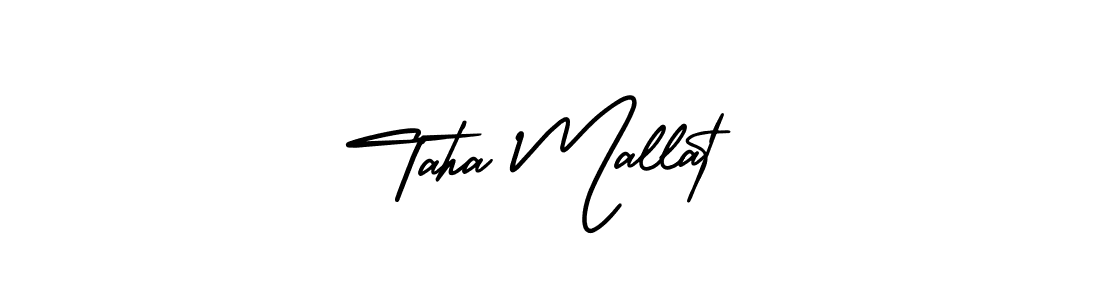 It looks lik you need a new signature style for name Taha Mallat. Design unique handwritten (AmerikaSignatureDemo-Regular) signature with our free signature maker in just a few clicks. Taha Mallat signature style 3 images and pictures png