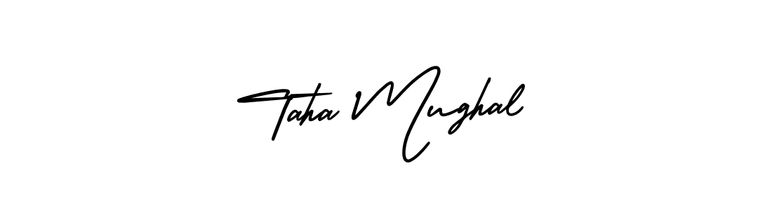 if you are searching for the best signature style for your name Taha Mughal. so please give up your signature search. here we have designed multiple signature styles  using AmerikaSignatureDemo-Regular. Taha Mughal signature style 3 images and pictures png