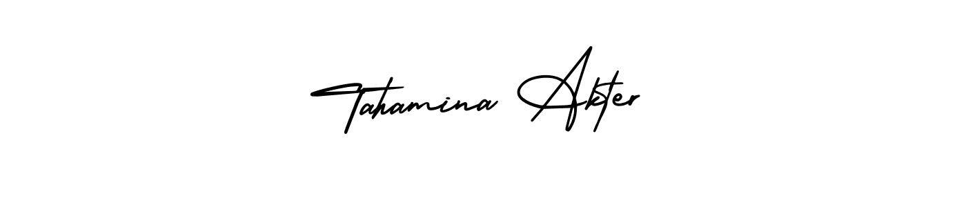 Best and Professional Signature Style for Tahamina Akter. AmerikaSignatureDemo-Regular Best Signature Style Collection. Tahamina Akter signature style 3 images and pictures png