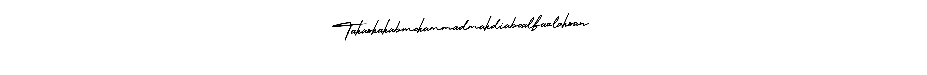 Make a beautiful signature design for name Tahashahabmohammadmahdiaboalfazlahsan. Use this online signature maker to create a handwritten signature for free. Tahashahabmohammadmahdiaboalfazlahsan signature style 3 images and pictures png