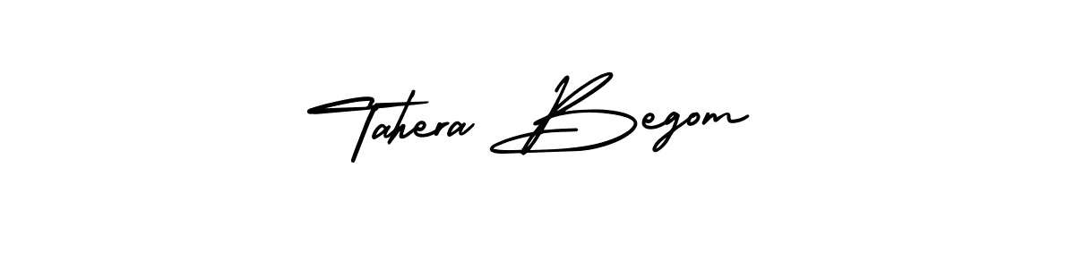 Use a signature maker to create a handwritten signature online. With this signature software, you can design (AmerikaSignatureDemo-Regular) your own signature for name Tahera Begom. Tahera Begom signature style 3 images and pictures png