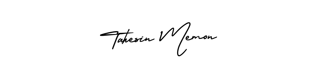 Also we have Tahesin Memon name is the best signature style. Create professional handwritten signature collection using AmerikaSignatureDemo-Regular autograph style. Tahesin Memon signature style 3 images and pictures png