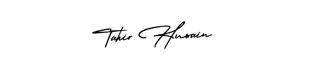 Tahir Husain stylish signature style. Best Handwritten Sign (AmerikaSignatureDemo-Regular) for my name. Handwritten Signature Collection Ideas for my name Tahir Husain. Tahir Husain signature style 3 images and pictures png