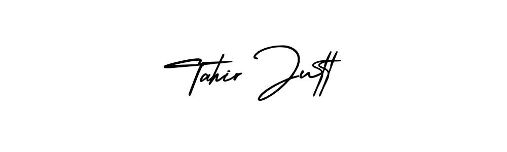 Make a short Tahir Jutt signature style. Manage your documents anywhere anytime using AmerikaSignatureDemo-Regular. Create and add eSignatures, submit forms, share and send files easily. Tahir Jutt signature style 3 images and pictures png
