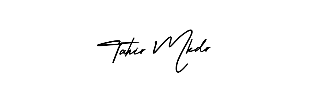 Tahir Mkdr stylish signature style. Best Handwritten Sign (AmerikaSignatureDemo-Regular) for my name. Handwritten Signature Collection Ideas for my name Tahir Mkdr. Tahir Mkdr signature style 3 images and pictures png