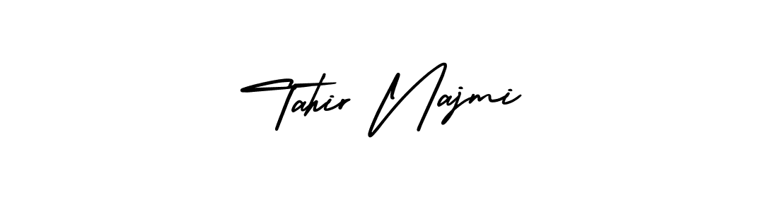 Tahir Najmi stylish signature style. Best Handwritten Sign (AmerikaSignatureDemo-Regular) for my name. Handwritten Signature Collection Ideas for my name Tahir Najmi. Tahir Najmi signature style 3 images and pictures png