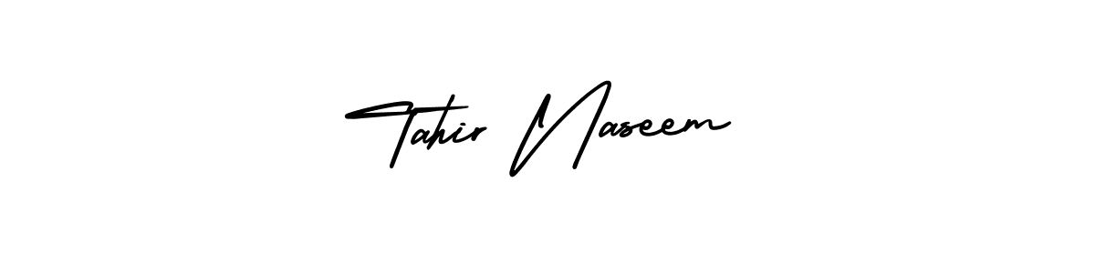 Tahir Naseem stylish signature style. Best Handwritten Sign (AmerikaSignatureDemo-Regular) for my name. Handwritten Signature Collection Ideas for my name Tahir Naseem. Tahir Naseem signature style 3 images and pictures png