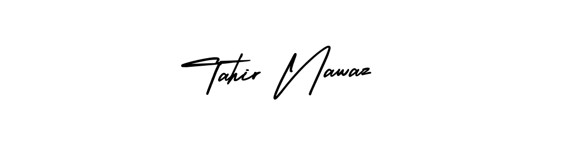 How to make Tahir Nawaz signature? AmerikaSignatureDemo-Regular is a professional autograph style. Create handwritten signature for Tahir Nawaz name. Tahir Nawaz signature style 3 images and pictures png