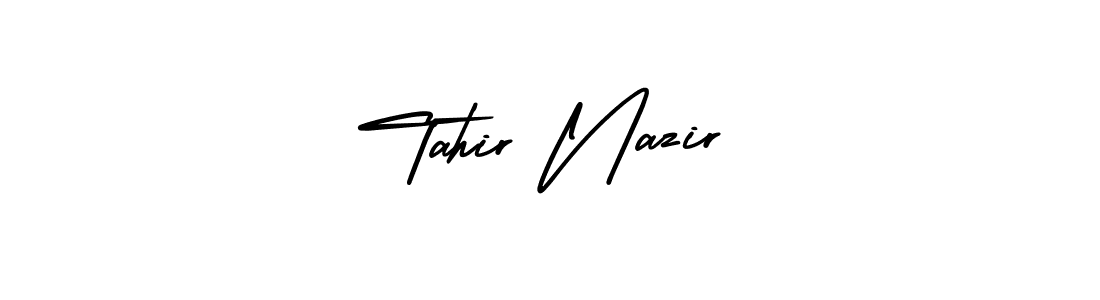 It looks lik you need a new signature style for name Tahir Nazir. Design unique handwritten (AmerikaSignatureDemo-Regular) signature with our free signature maker in just a few clicks. Tahir Nazir signature style 3 images and pictures png
