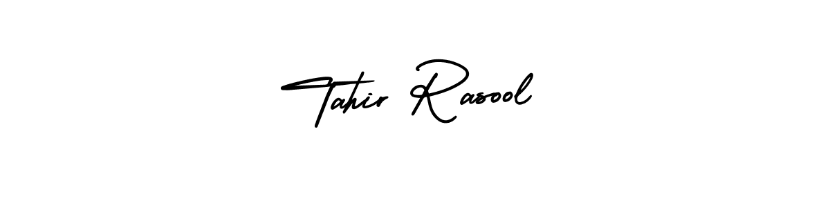 How to Draw Tahir Rasool signature style? AmerikaSignatureDemo-Regular is a latest design signature styles for name Tahir Rasool. Tahir Rasool signature style 3 images and pictures png