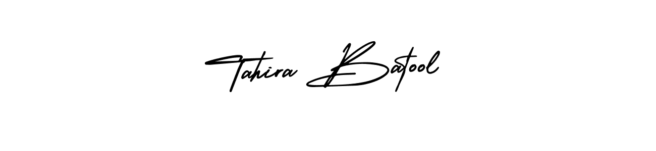 Tahira Batool stylish signature style. Best Handwritten Sign (AmerikaSignatureDemo-Regular) for my name. Handwritten Signature Collection Ideas for my name Tahira Batool. Tahira Batool signature style 3 images and pictures png