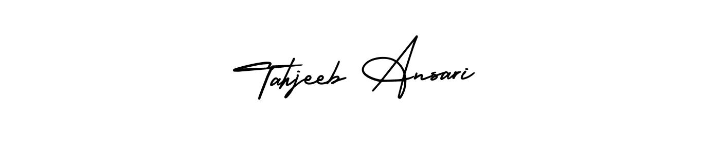 Tahjeeb Ansari stylish signature style. Best Handwritten Sign (AmerikaSignatureDemo-Regular) for my name. Handwritten Signature Collection Ideas for my name Tahjeeb Ansari. Tahjeeb Ansari signature style 3 images and pictures png