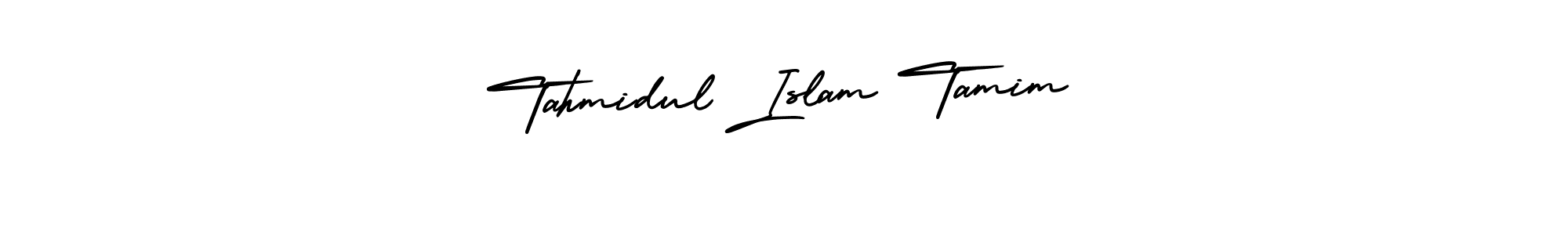 Tahmidul Islam Tamim stylish signature style. Best Handwritten Sign (AmerikaSignatureDemo-Regular) for my name. Handwritten Signature Collection Ideas for my name Tahmidul Islam Tamim. Tahmidul Islam Tamim signature style 3 images and pictures png