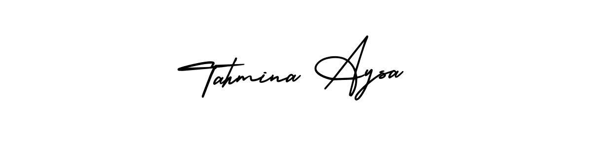 AmerikaSignatureDemo-Regular is a professional signature style that is perfect for those who want to add a touch of class to their signature. It is also a great choice for those who want to make their signature more unique. Get Tahmina Aysa name to fancy signature for free. Tahmina Aysa signature style 3 images and pictures png