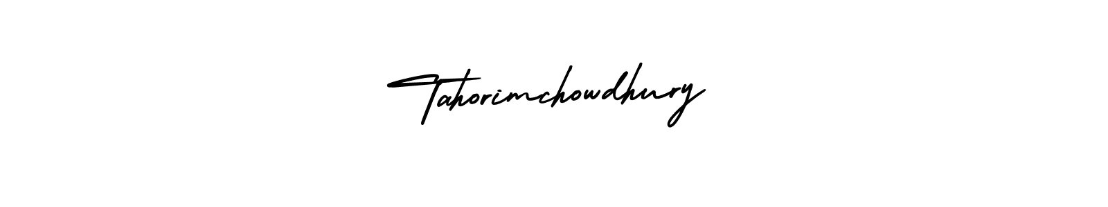 It looks lik you need a new signature style for name Tahorimchowdhury. Design unique handwritten (AmerikaSignatureDemo-Regular) signature with our free signature maker in just a few clicks. Tahorimchowdhury signature style 3 images and pictures png