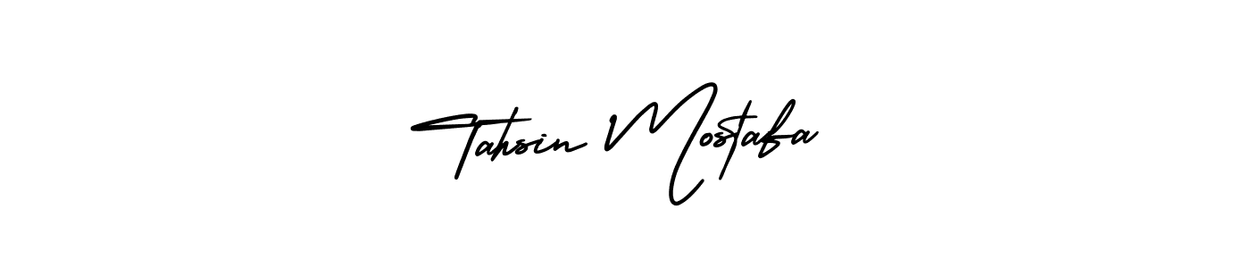 Make a beautiful signature design for name Tahsin Mostafa. With this signature (AmerikaSignatureDemo-Regular) style, you can create a handwritten signature for free. Tahsin Mostafa signature style 3 images and pictures png