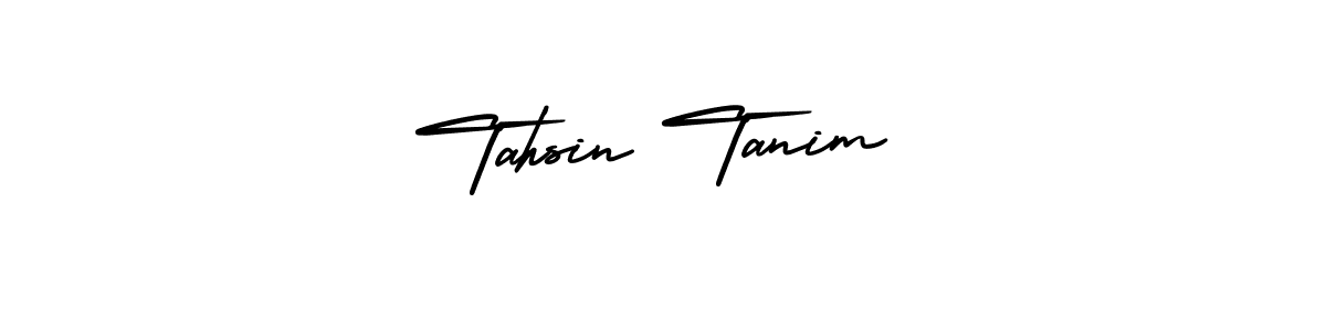 Design your own signature with our free online signature maker. With this signature software, you can create a handwritten (AmerikaSignatureDemo-Regular) signature for name Tahsin Tanim. Tahsin Tanim signature style 3 images and pictures png