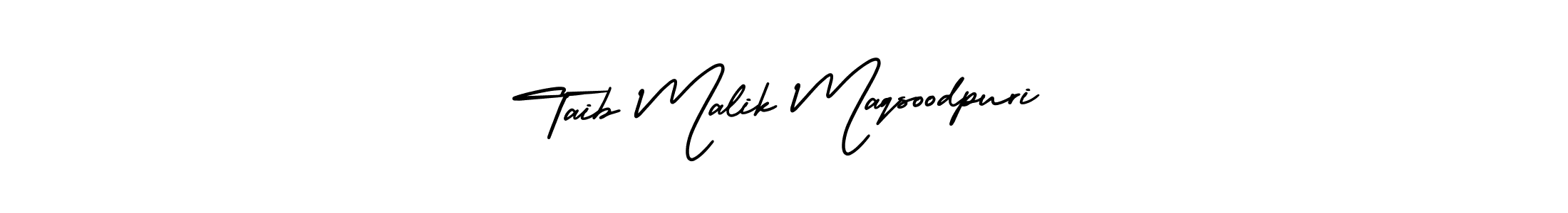 How to make Taib Malik Maqsoodpuri name signature. Use AmerikaSignatureDemo-Regular style for creating short signs online. This is the latest handwritten sign. Taib Malik Maqsoodpuri signature style 3 images and pictures png