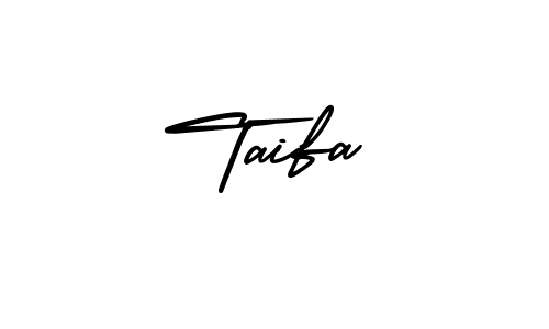 Design your own signature with our free online signature maker. With this signature software, you can create a handwritten (AmerikaSignatureDemo-Regular) signature for name Taifa. Taifa signature style 3 images and pictures png